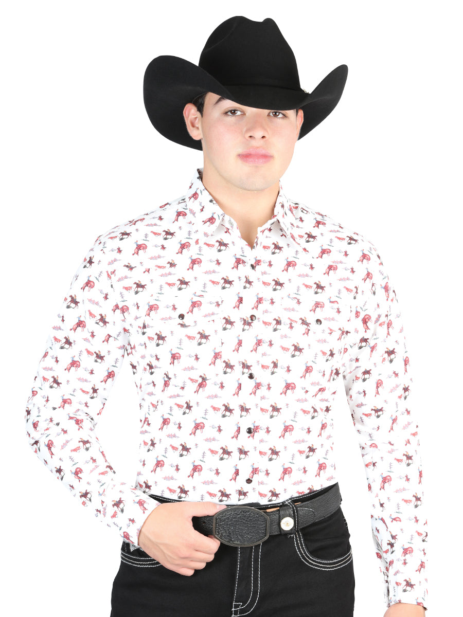 The Ranch Western Shirt — Beige (No. 44316)