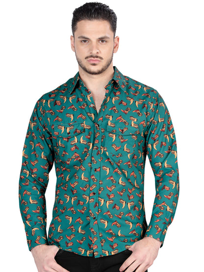 The Ranch Western Shirt — Dark Blue (No. 44319)