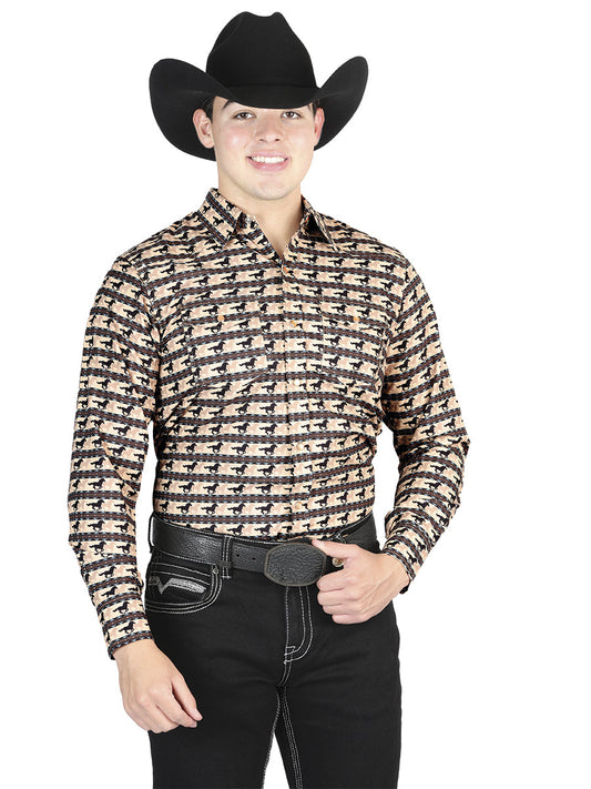 The Ranch Western Shirt — Brick (No. 44329)