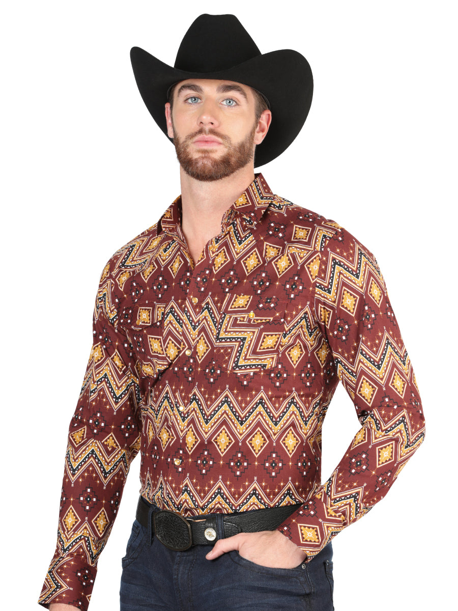 The Everyday Western Shirt — Burgundy (No. 44430)