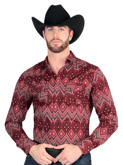 The Everyday Western Shirt — Burgundy (No. 44431)