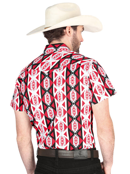The Ranch Western Shirt — Burgundy (No. 44458)