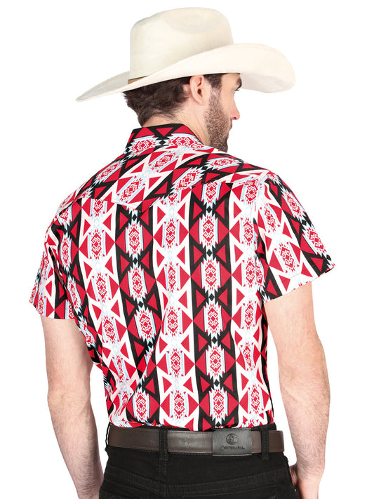 The Ranch Western Shirt — Burgundy (No. 44458)