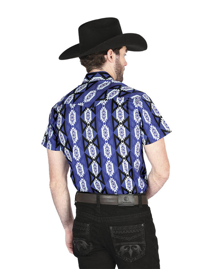 The Ranch Western Shirt — Blue (No. 44460)