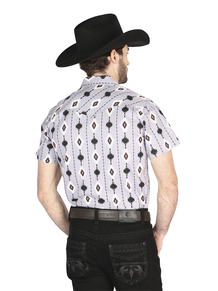 The Ranch Western Shirt — Gray (No. 44461)