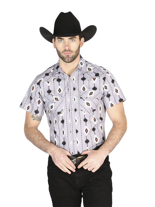 The Ranch Western Shirt — Gray (No. 44461)