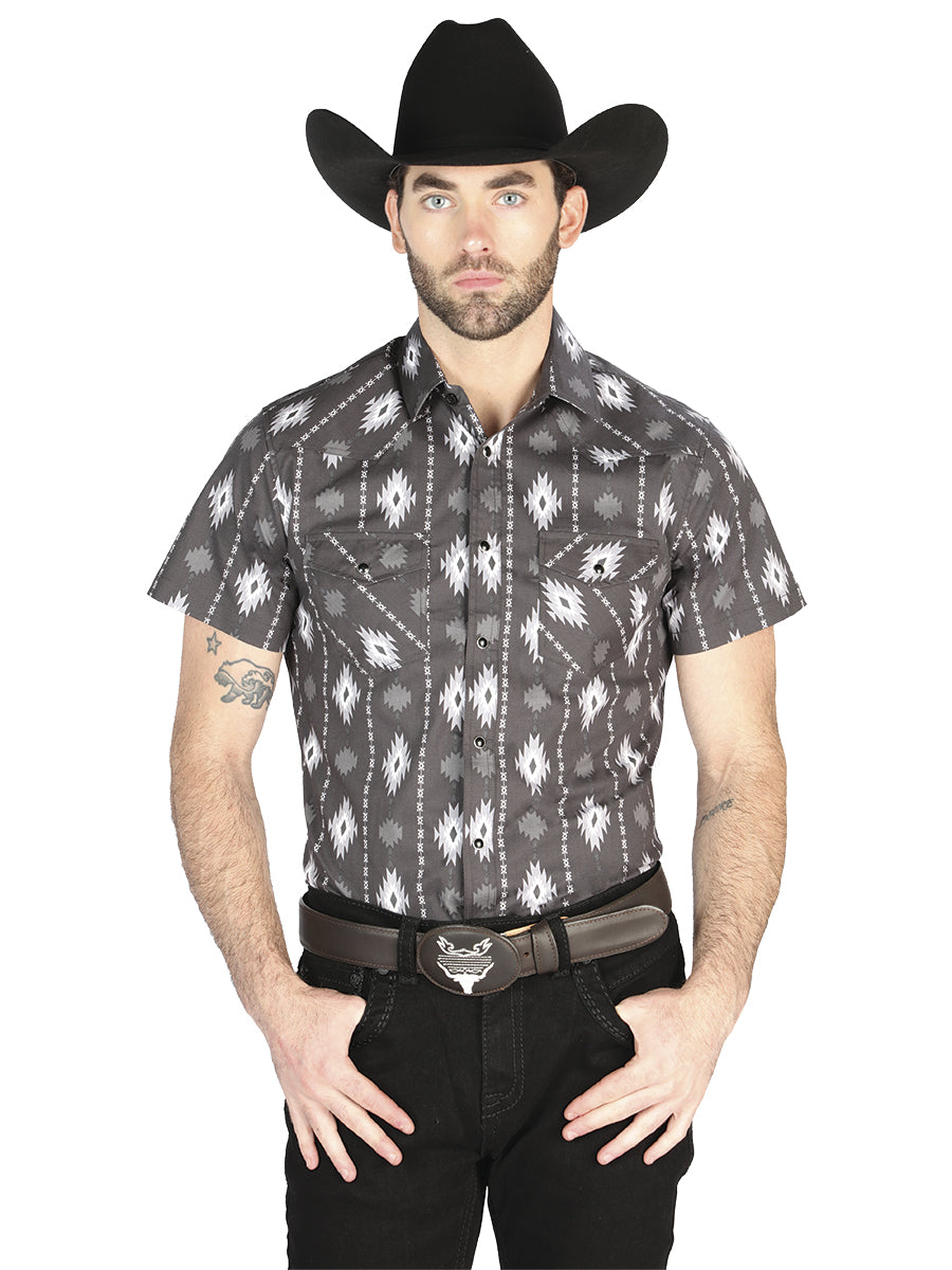 The Ranch Western Shirt — Black (No. 44462)