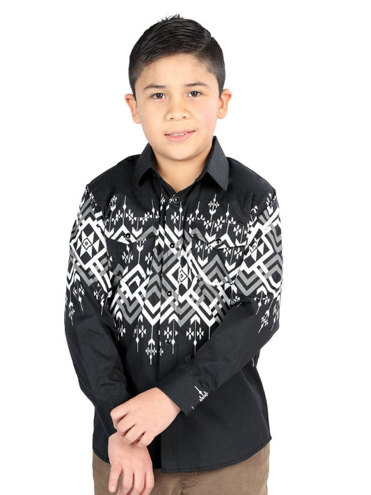 The Kids' Everyday Western Shirt — Black (No. 44466)