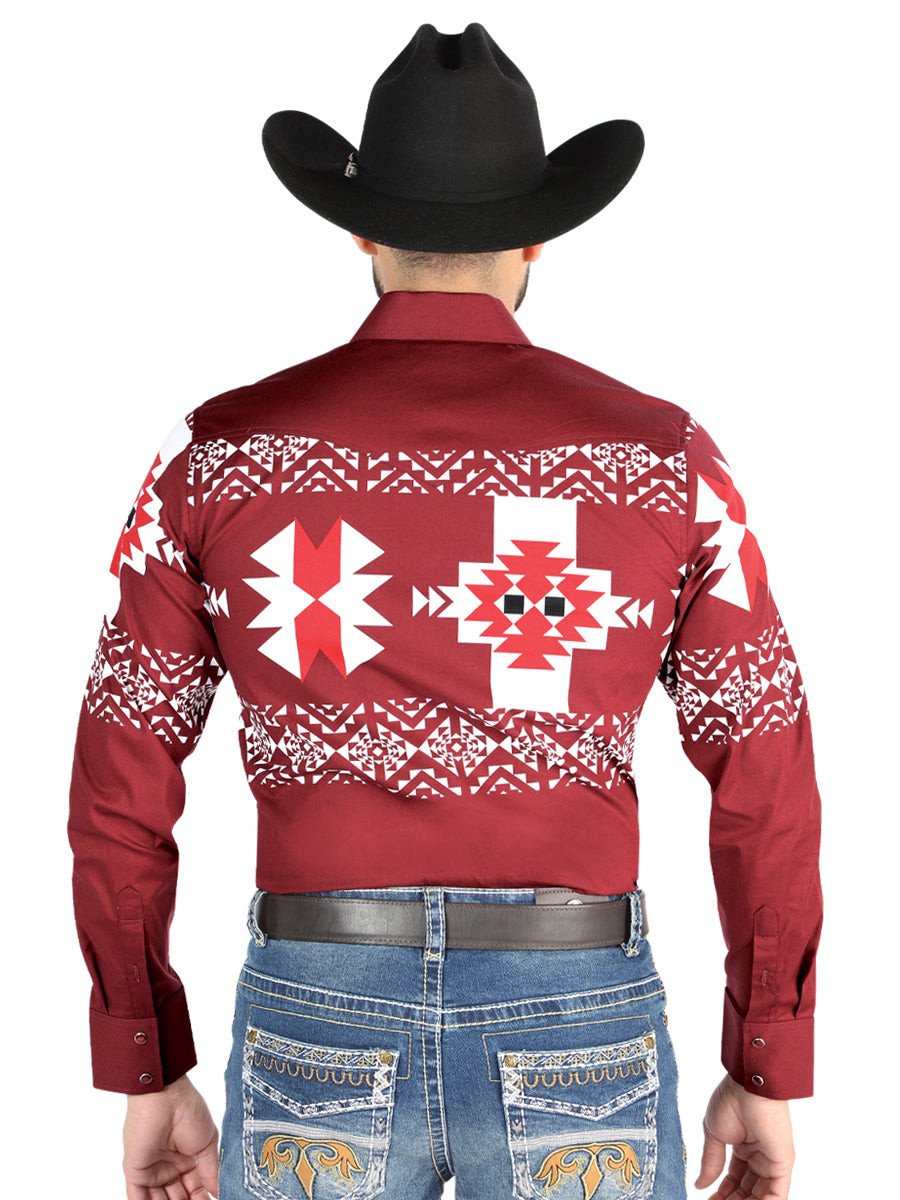 The Everyday Western Shirt — Burgundy (No. 44484)