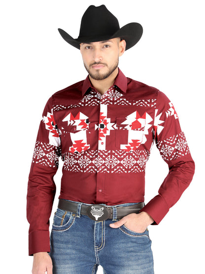 The Everyday Western Shirt — Burgundy (No. 44484)