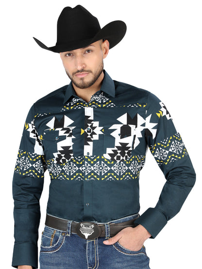 The Everyday Western Shirt — Teal (No. 44486)