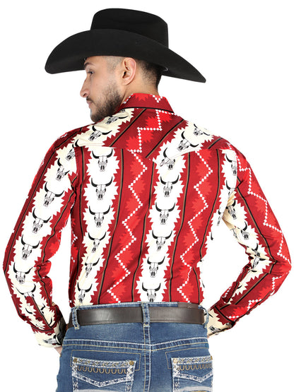 The Everyday Western Shirt — Burgundy (No. 44490)