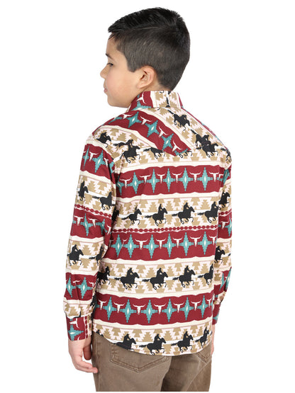 The Kids' Everyday Western Shirt — Ivory (No. 44492)