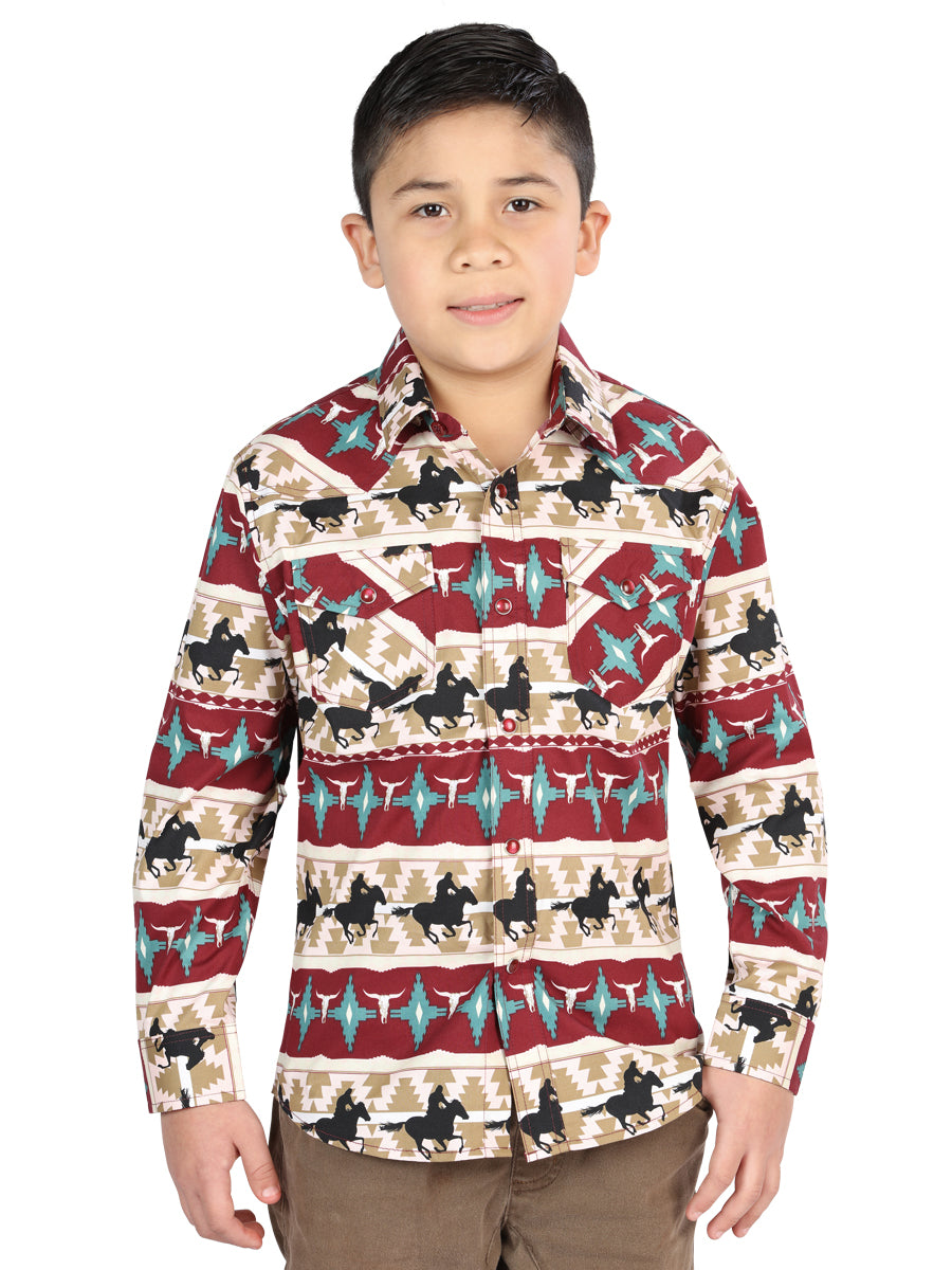 The Kids' Everyday Western Shirt — Ivory (No. 44492)