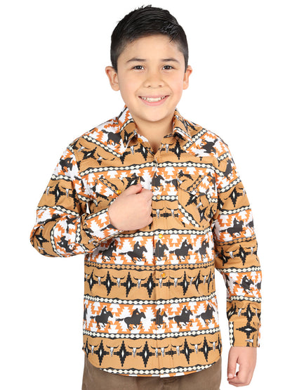 The Kids' Everyday Western Shirt — Yellow (No. 44493)