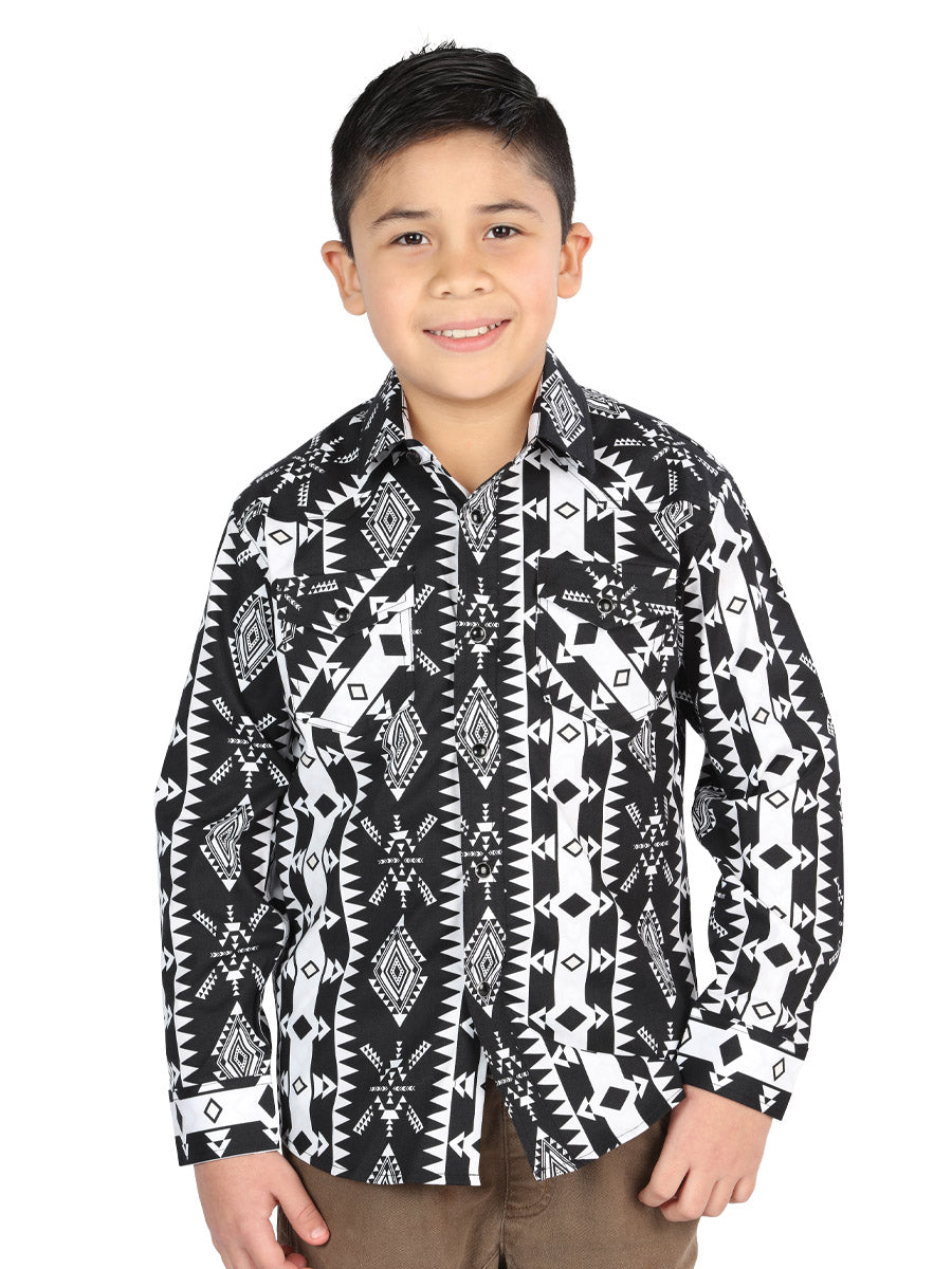 The Kids' Everyday Western Shirt — Black (No. 44507)