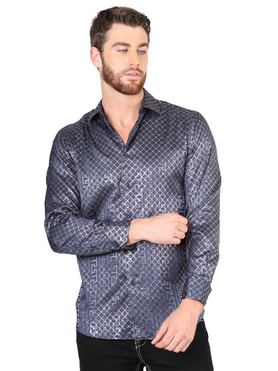 The Everyday Western Shirt — Navy Blue (No. 44551)