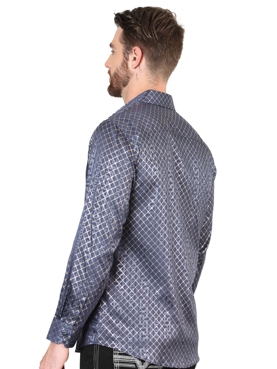 The Everyday Western Shirt — Navy Blue (No. 44551)