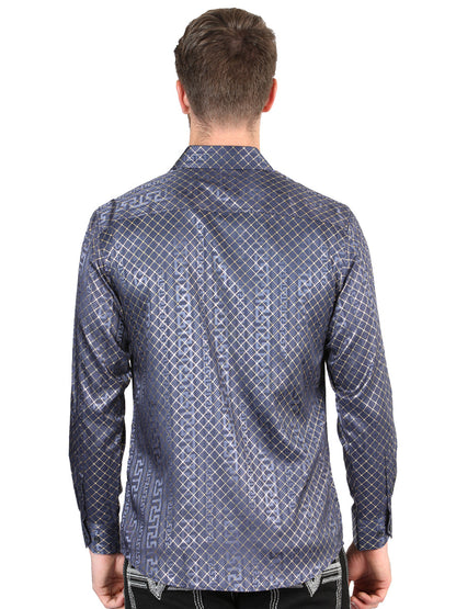 The Everyday Western Shirt — Navy Blue (No. 44551)