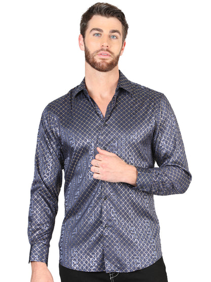 The Everyday Western Shirt — Navy Blue (No. 44551)