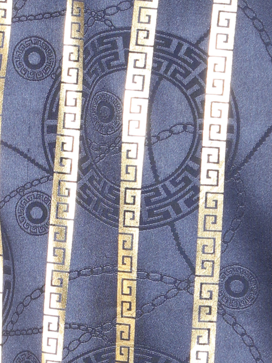The Everyday Western Shirt — Navy & Gold (No. 44553)