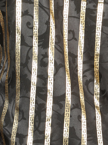 The Everyday Western Shirt — Black & Gold (No. 44554)