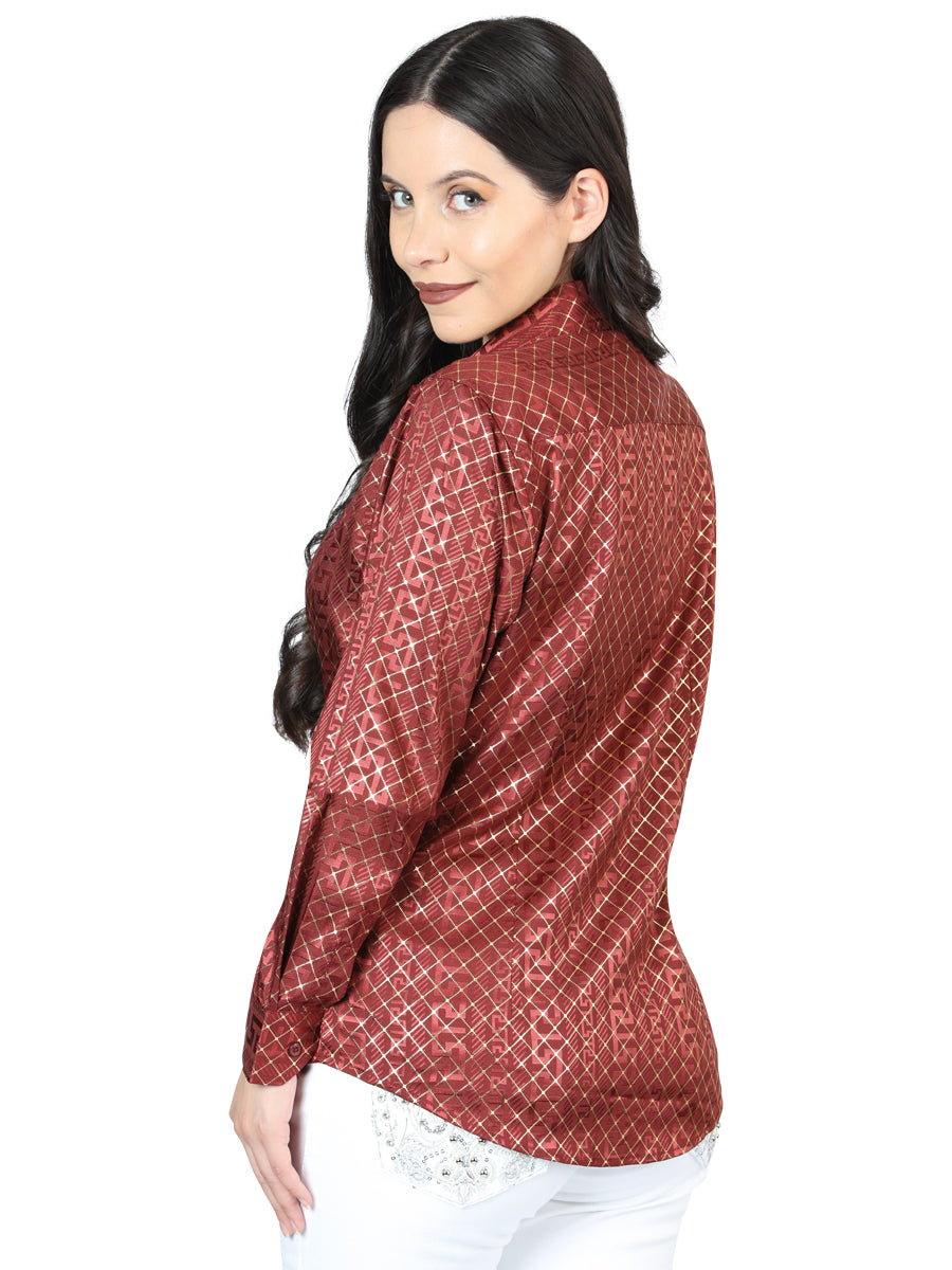 The Women's Everyday Western Shirt — Burgundy (No. 44561)