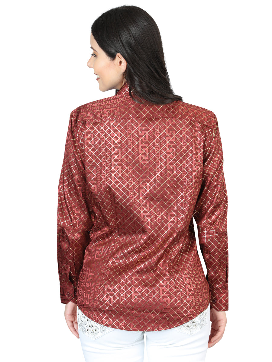 The Women's Everyday Western Shirt — Burgundy (No. 44561)