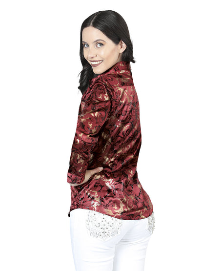 The Women's Everyday Western Shirt — Burgundy (No. 44595)