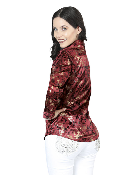 The Women's Everyday Western Shirt — Burgundy (No. 44595)