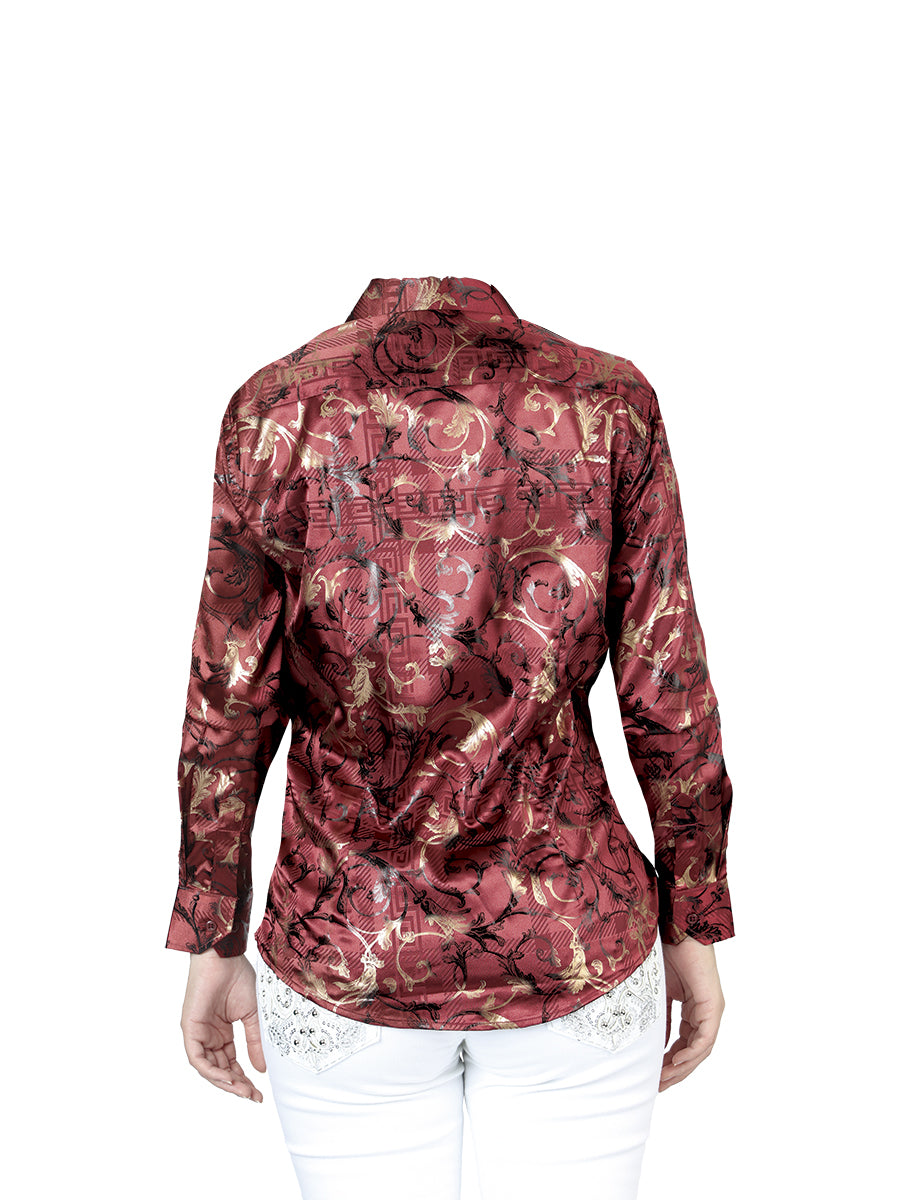 The Women's Everyday Western Shirt — Burgundy (No. 44595)