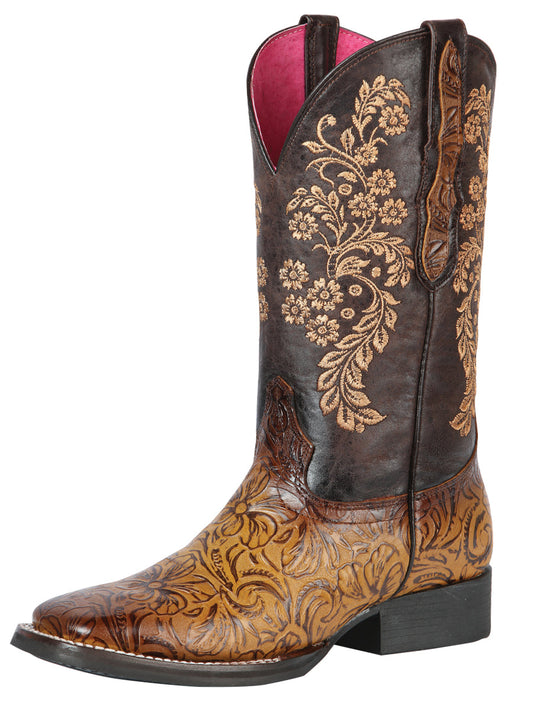 The Women's Rodeo Boot — Smoked Oryx Print (No. 44634)