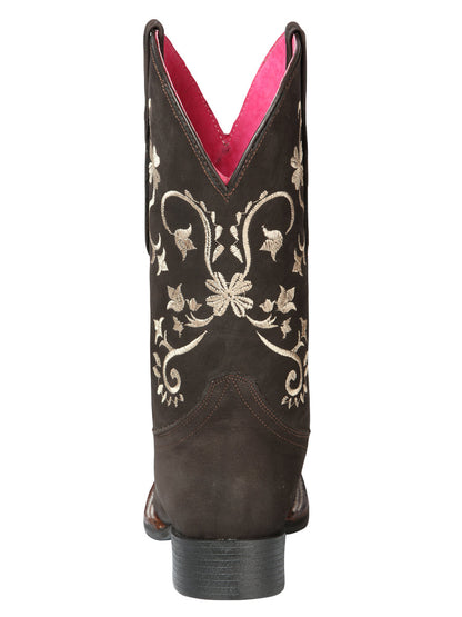 The Women's Rodeo Boot — Brown Nobuck (No. 44642)