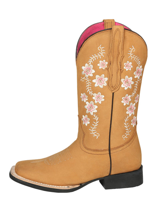 The Women's Rodeo Boot — Peach Nobuck (No. 44644)