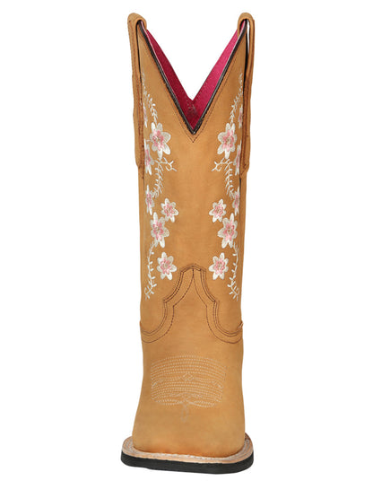 The Women's Rodeo Boot — Peach Nobuck (No. 44644)