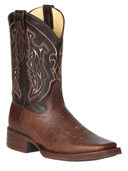 The Texas Rodeo Boot — Café Brown Shoulder Leather (No. 44655)