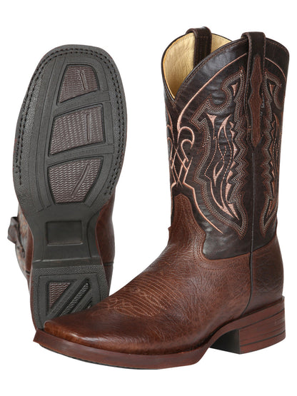 The Texas Rodeo Boot — Café Brown Shoulder Leather (No. 44655)
