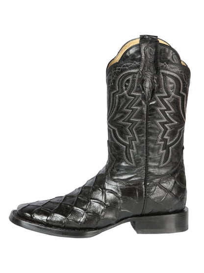 The Rodeo Boot — Pirarucu Print, Black