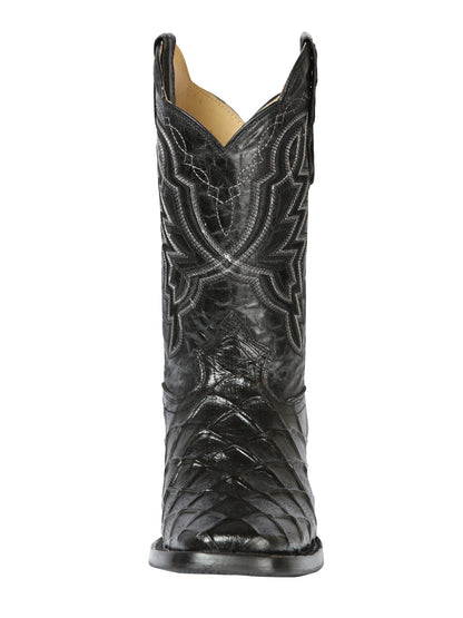 The Rodeo Boot — Pirarucu Print, Black