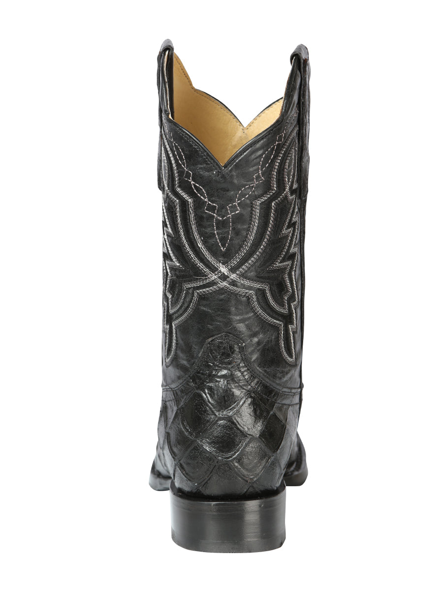 The Rodeo Boot — Pirarucu Print, Black
