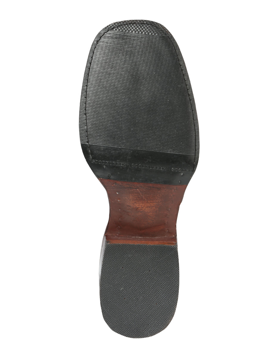 The Rodeo Boot — Brown Ostrich Print (No. 44665)