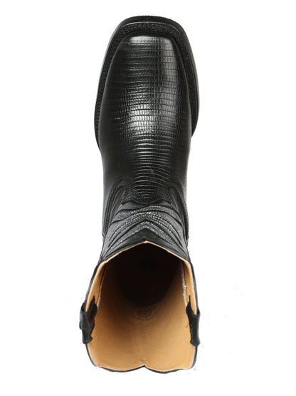 The Rodeo Boot — Black Lizard Print (No. 44666)