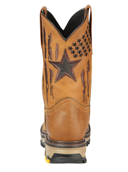 The Square Toe Work Boot — Crazy Honey (No. 44690)