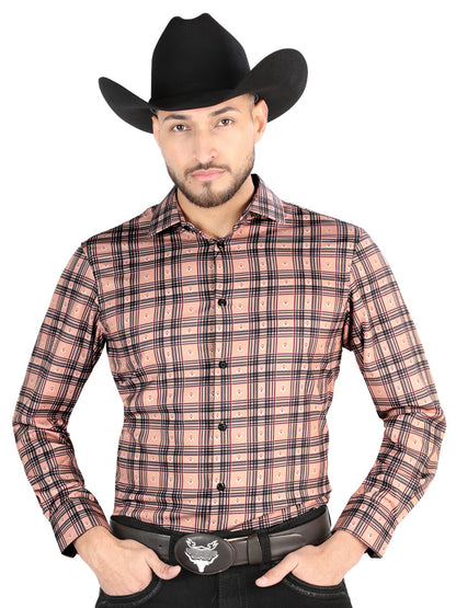 The Everyday Western Shirt — Beige & Black (No. 44697)