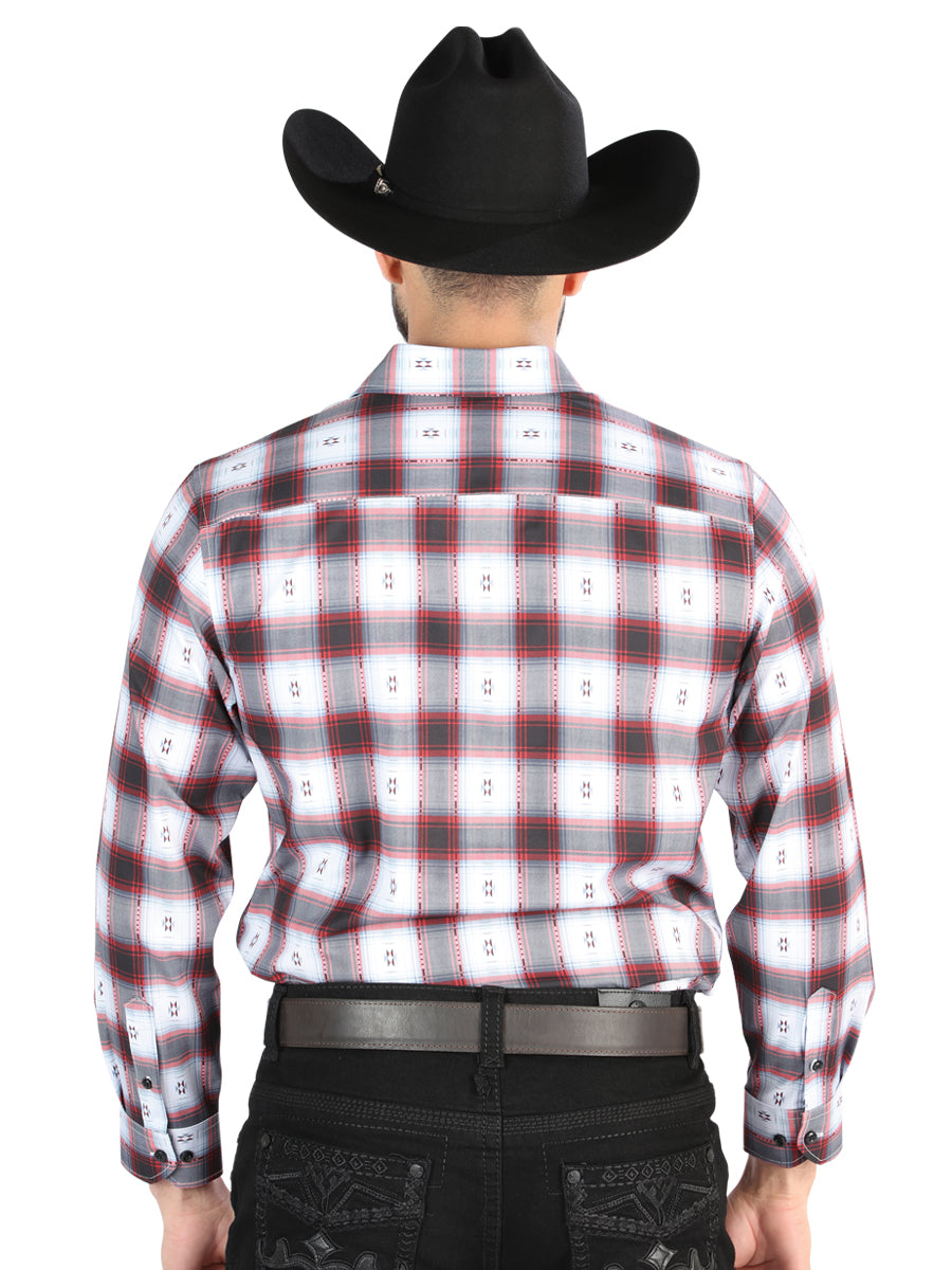 The Everyday Western Shirt — Black & Red (No. 44701)