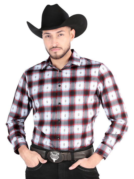 The Everyday Western Shirt — Black & Red (No. 44701)