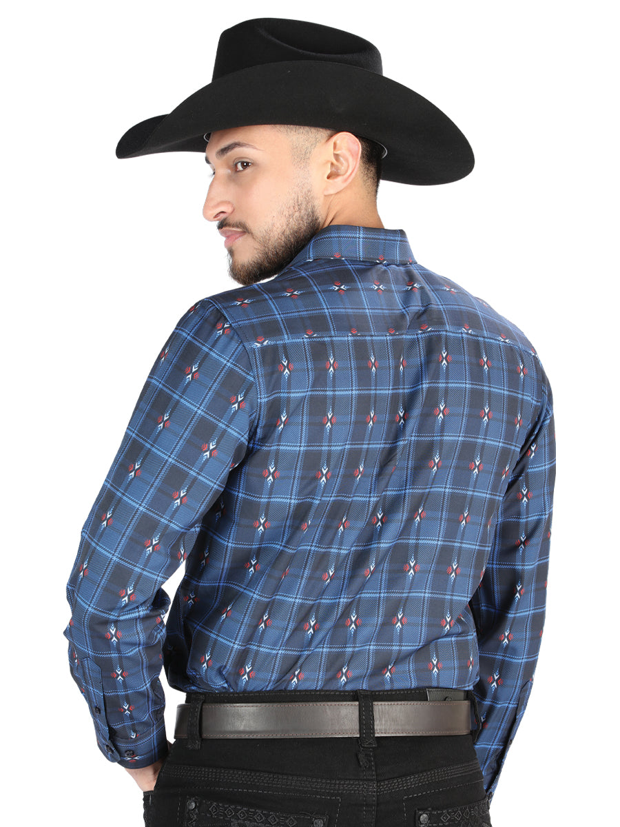 The Stretch Western Shirt — Black &amp; Brown