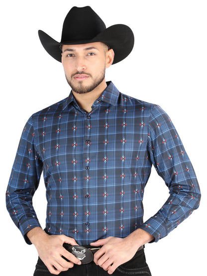 The Stretch Western Shirt — Black &amp; Brown