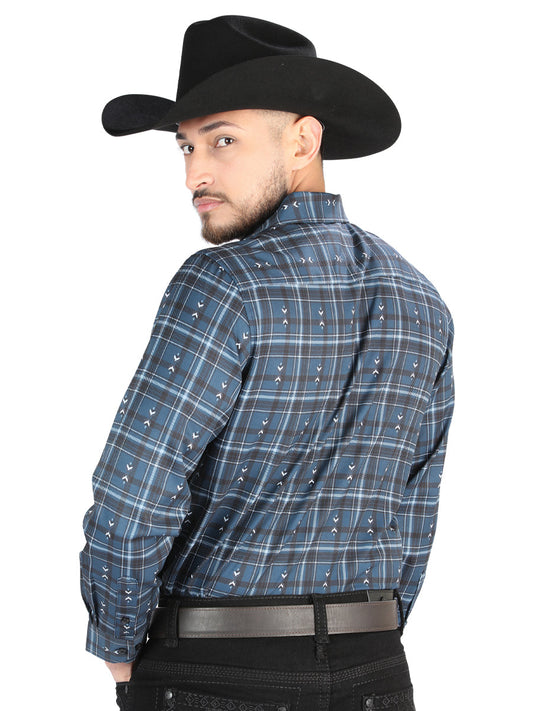 The Everyday Western Shirt — Gray & Blue (No. 44706)