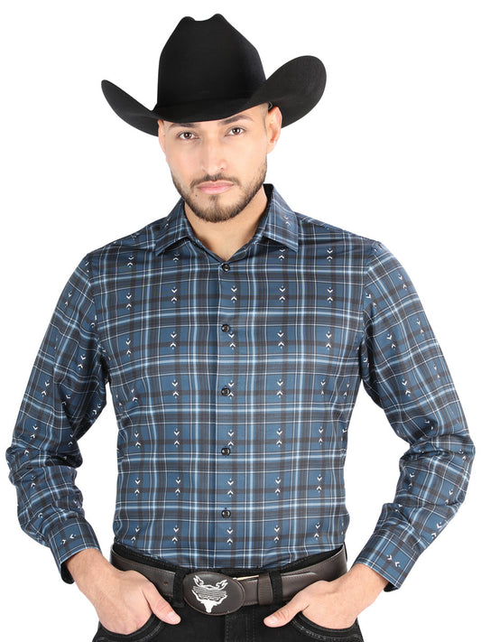 The Everyday Western Shirt — Gray & Blue (No. 44706)